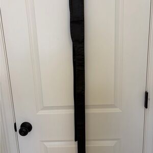 Club Monaco Black Leather Obo Tie Belt